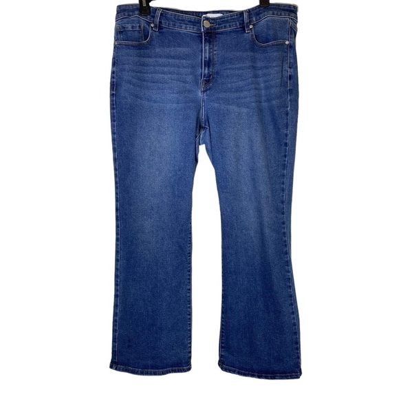 Lane Bryant women's plus size 22 signature fit flex waist mid-rise boot Jeans - Picture 2 of 10